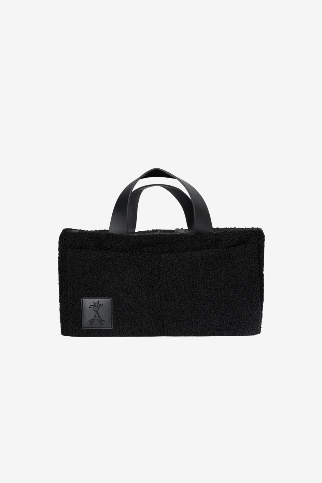 NGIL Large Zippered Tote Bag - Black Glitter Caddy Organizer With Multiple Pockets - View #2
