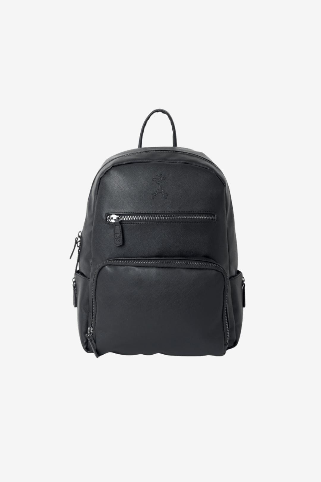 black leather changing backpack Bloom Changing Backpack | Saffiano Vegan Leather