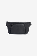 Black vegan leather diaper organiser 