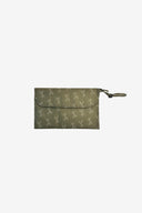 Olive Green -  Nappy Pouch with giraffe print
