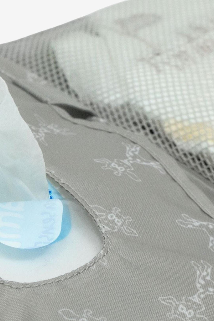 Giraffe print on the Mist Grey - Nappy Pouch