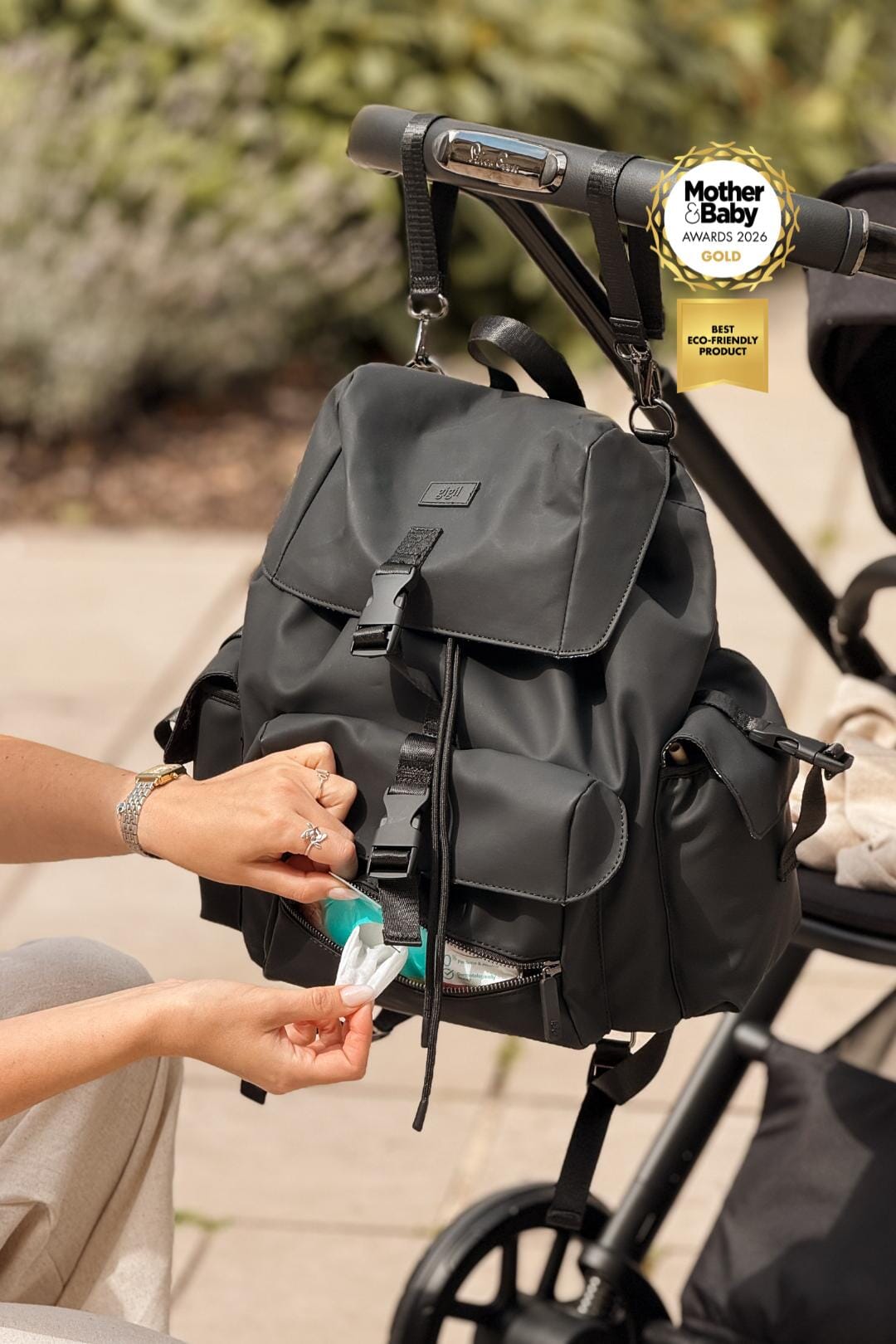 Nova Changing Backpack | Eco Baby Bag from Recycled Bottles | Gigil