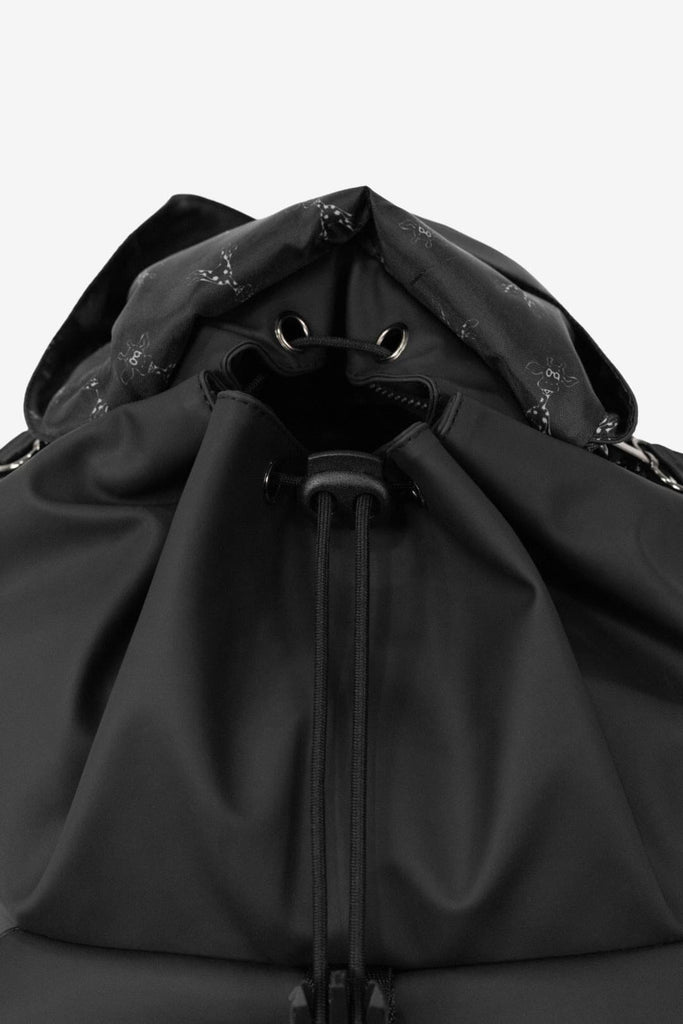 Drawstring closure on the Nova Changing Backpack.